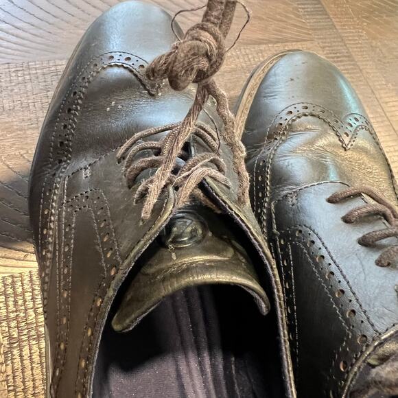 Cole Haan men black leather dress shoes C26306 size 13 wide main image 8